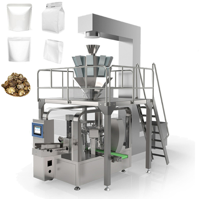 il premade automatico sta sulla macchina imballatrice della borsa della chiusura lampo per il fungo secco
