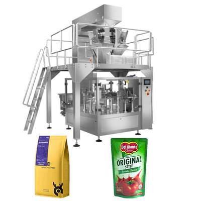 Macchina imballatrice arrostita matta completamente automatica del sacchetto delle arachidi dei chicchi di caffè